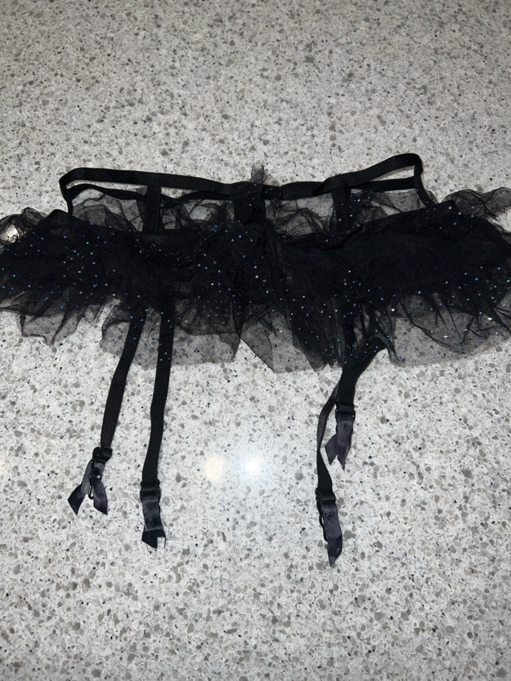 Victorias Secret Very Sexy Garter Tulle Bling Belt